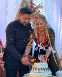 Raymond Das Shrestha marries his German girlfriend